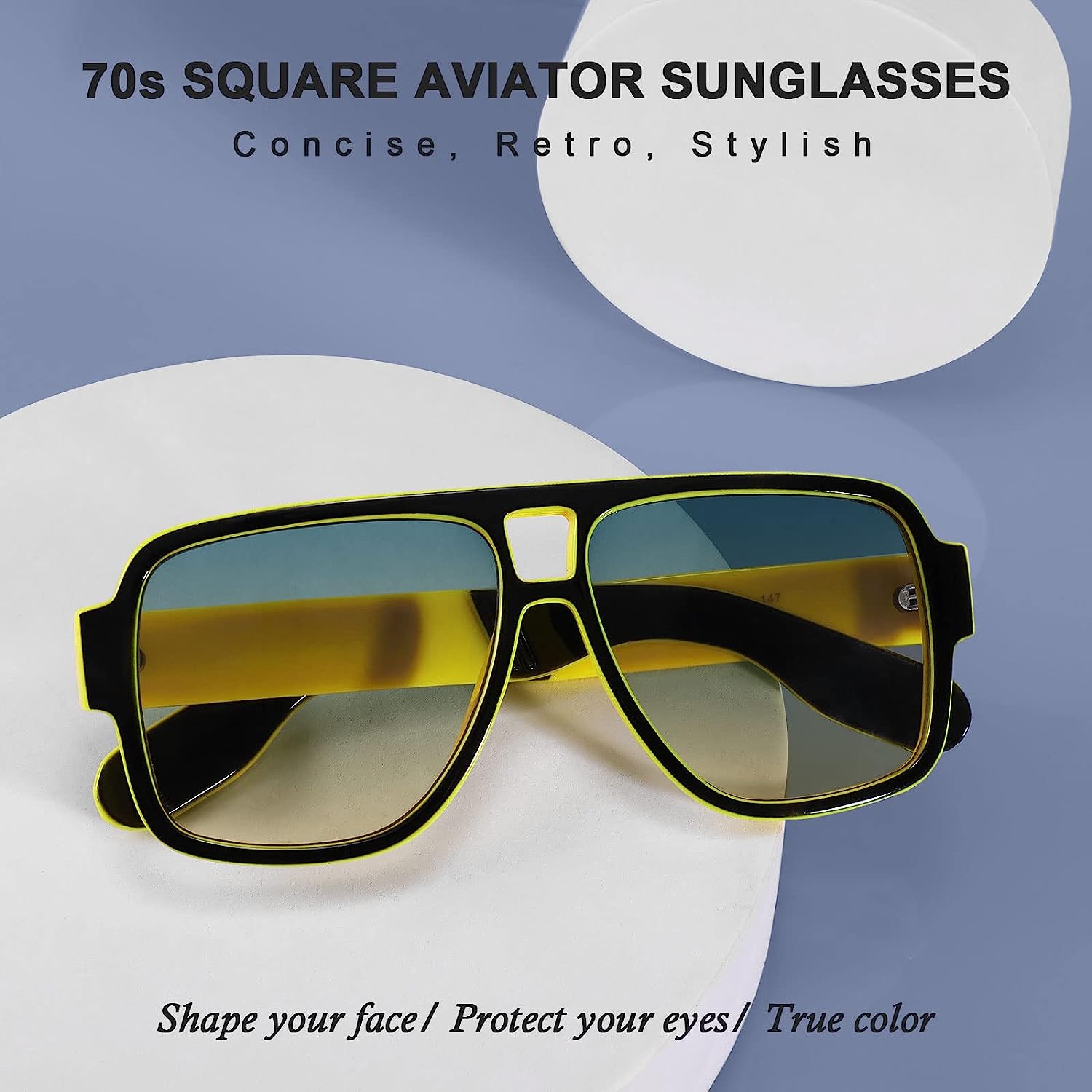 Vintage 1940s Gold Tone, Aviator Sunglasses - Ruby Lane